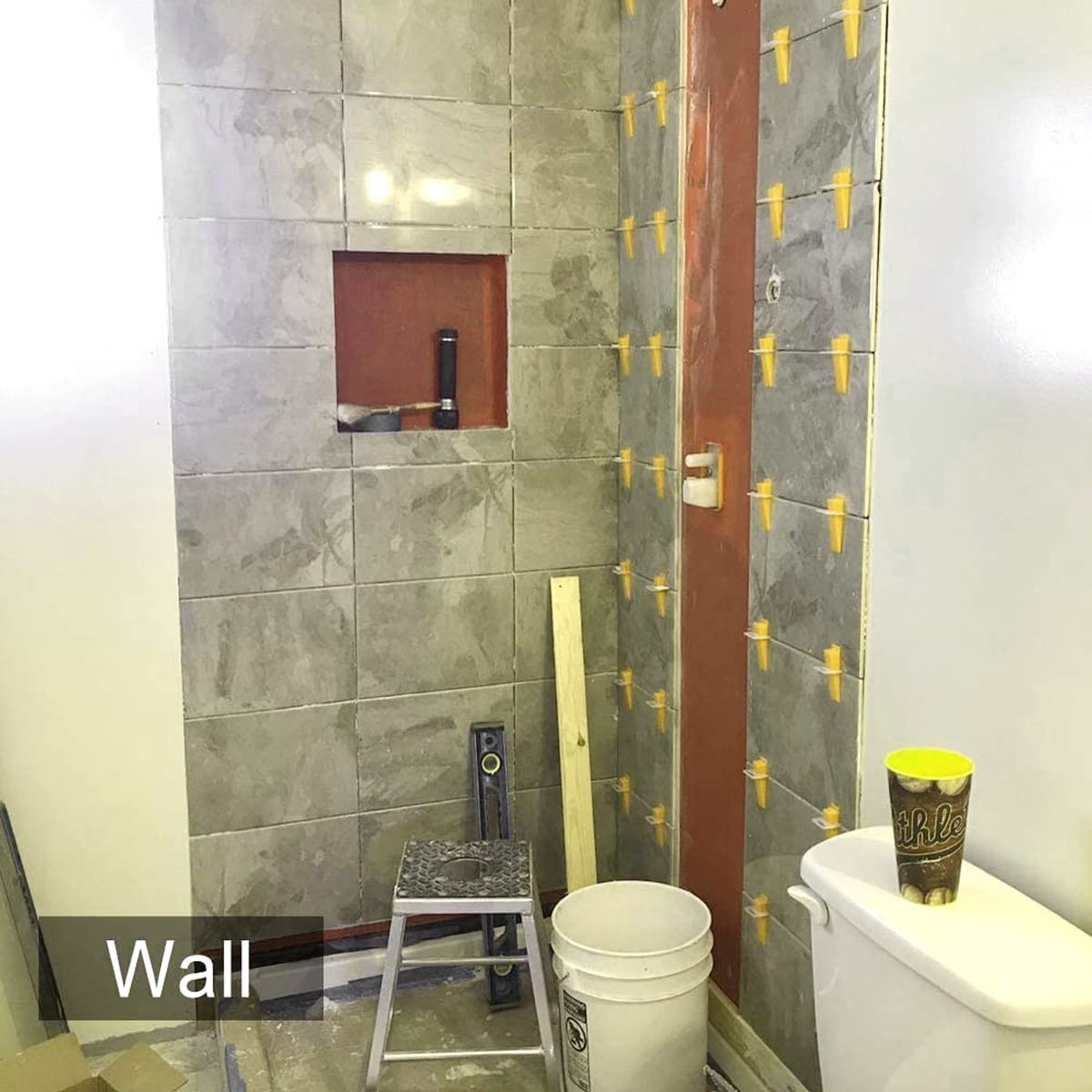 Tile Leveling System with Tile Plier - 300-Piece Tile Spacers Clips and 100-Piece Reusable Wedges - Tile Tools Set for Stone Installation (1/8 Inch Tile Spacers) image number 4