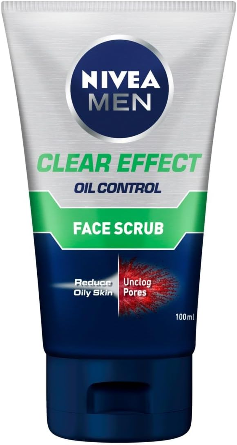 Nivea Men Clear Effect Oil Control Face Scrub 100 Ml image number 3
