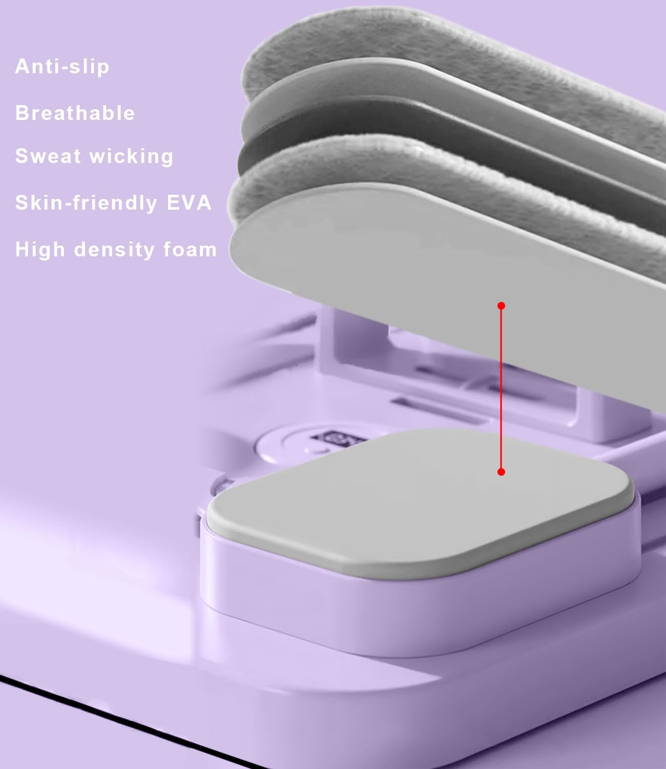 Pilates Board, Pilates Reformer Set, 2025 New Foldable Pilates Board for Home, 4 in 1 Pilates Sliding Board Pilates Equipment, Pilates Board for Women Men, Ab Trainer Machine, Purple image number 1