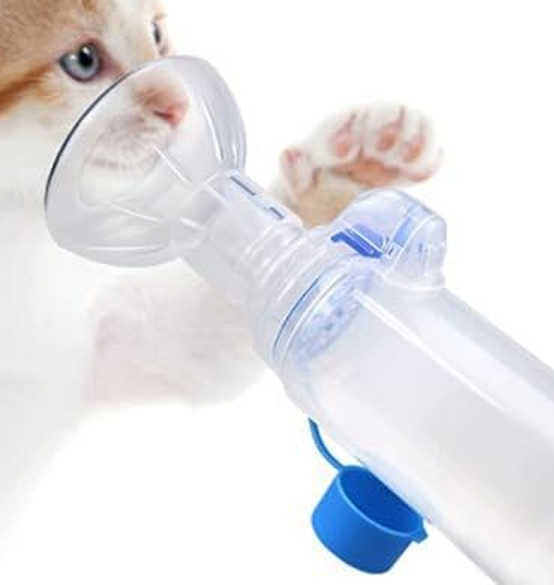 Aerosol Chamber for Pets Inhaler Spacer for Cat or Dog Handheld Spacer with Exclusive Breathing Indicator and Mask (Style1, One Size) image number 2