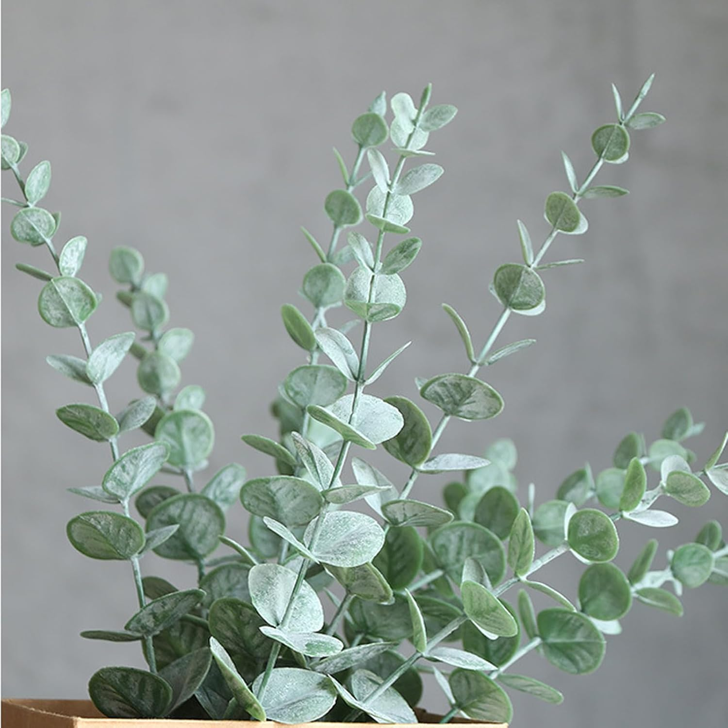 18Pcs Artificial Eucalyptus Stems - Artificial Greenery for Wedding Centerpieces, Home Decor, Christmas Bouquets & Office Floral Arrangements image number 4