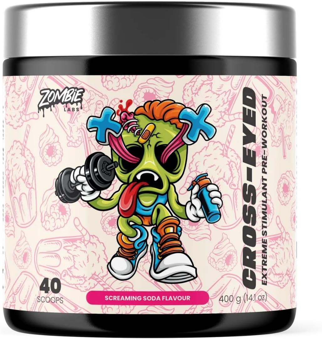 Zombie Labs Cross-Eyed Extreme Stimulant Pre-Workout 40 Serves Screaming Soda image number 3