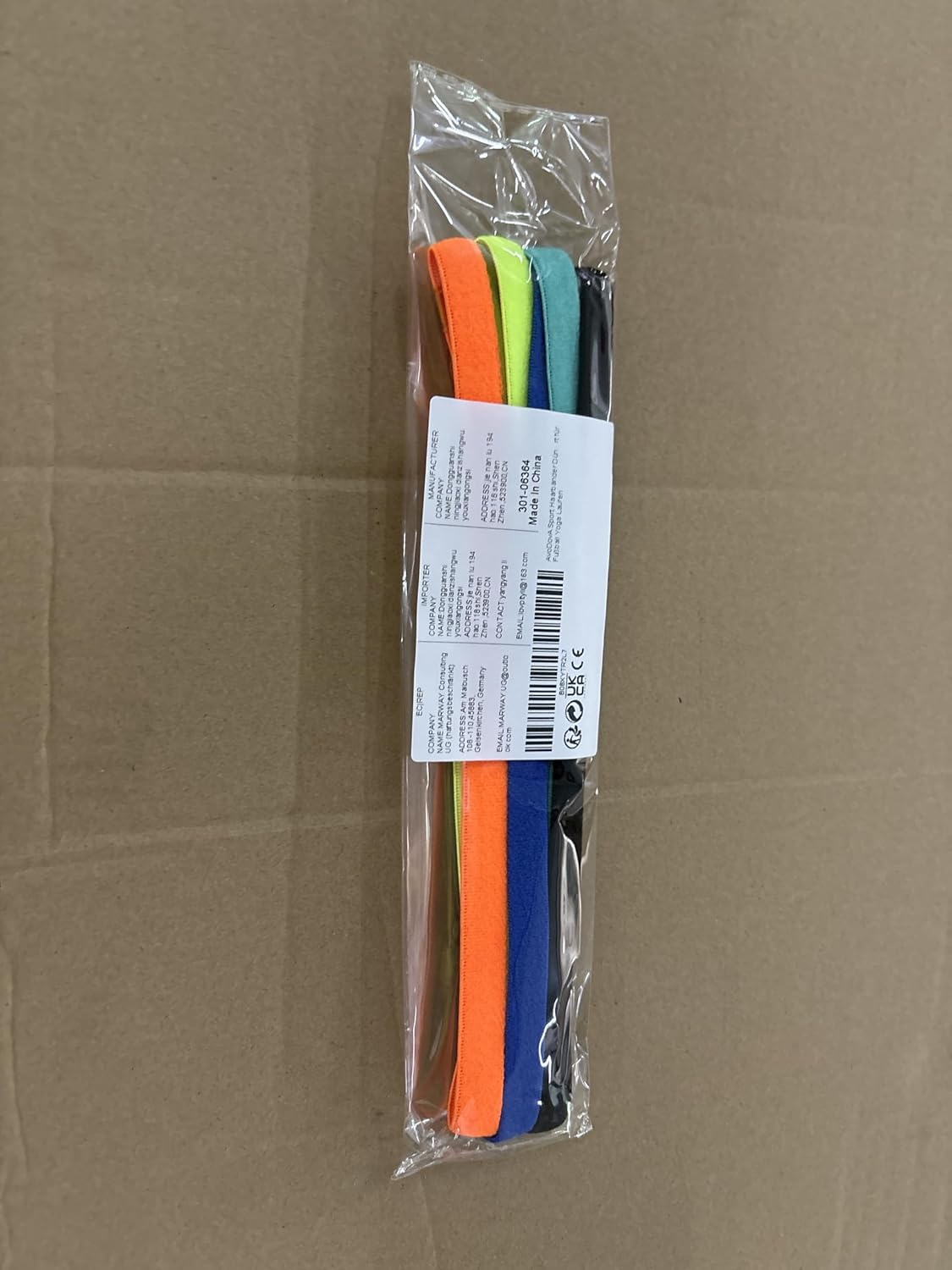 Avodova 5 Pcs Sports Headband Kids, Elastic Non-Slip Sports Hairbands for Boys & Girls, Unisex Fitness Headband image number 6