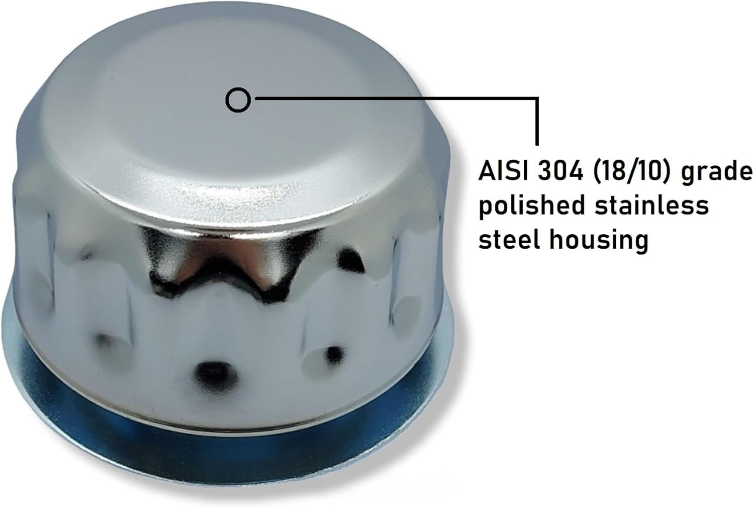 Hydraulic Oil and Fuel Filler Metal Vent Breather Cap for Reservoir Tank (With Flange, Bayonet Lock) (Stainless Steel, Tearproof Gasket) image number 2