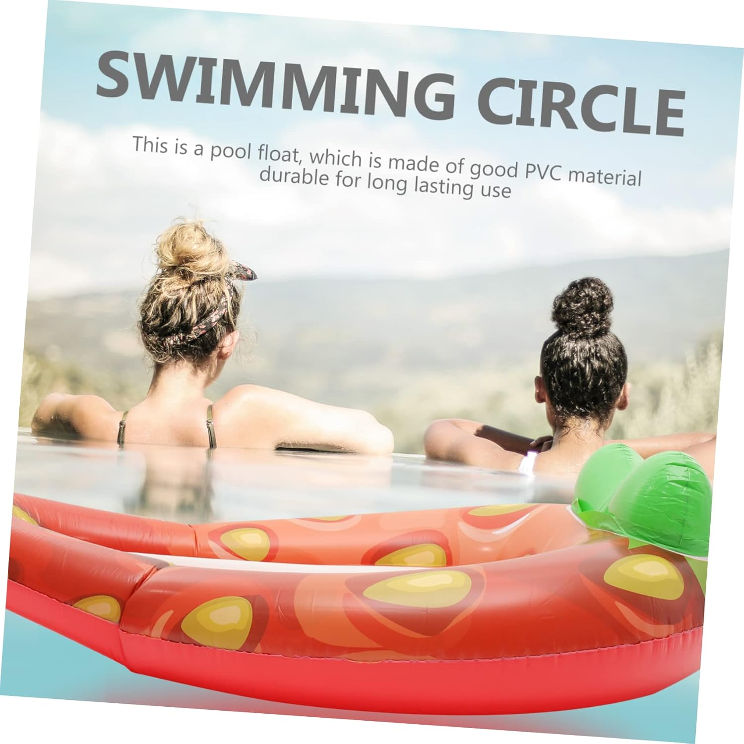 ERINGOGO Inflatable Lounge Chair Float 145X145Cm Adult Pool Float Style Sturdy PVC Fashionable Design for Relaxation image number 2