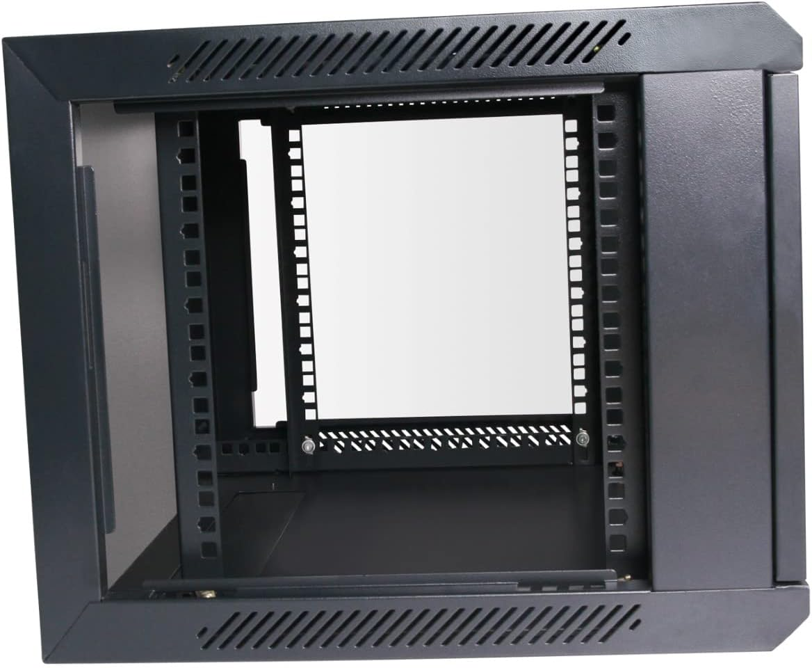 HCC 4RU 19 Inch 450Mm Deep Wall Mount Cabinet Server Rack Data Network Comms 4U 19&rdquo;, Black (RW-4R-450) image number 5