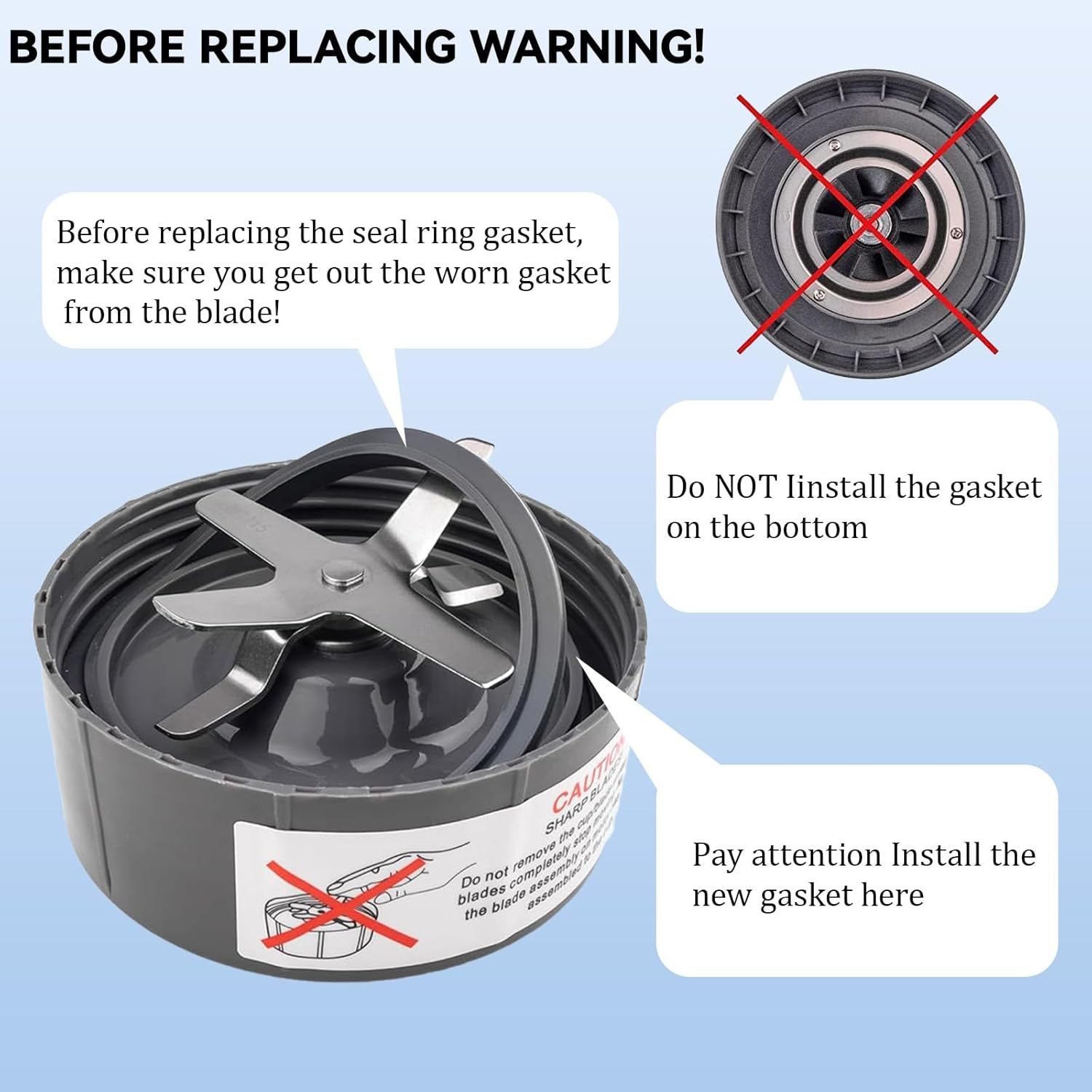 4Pcs Blender Seal Gaskets Silicone Ring O-Ring 600W/900W Juicer Blender Accessories，Nutribulletr Replacement Parts image number 1