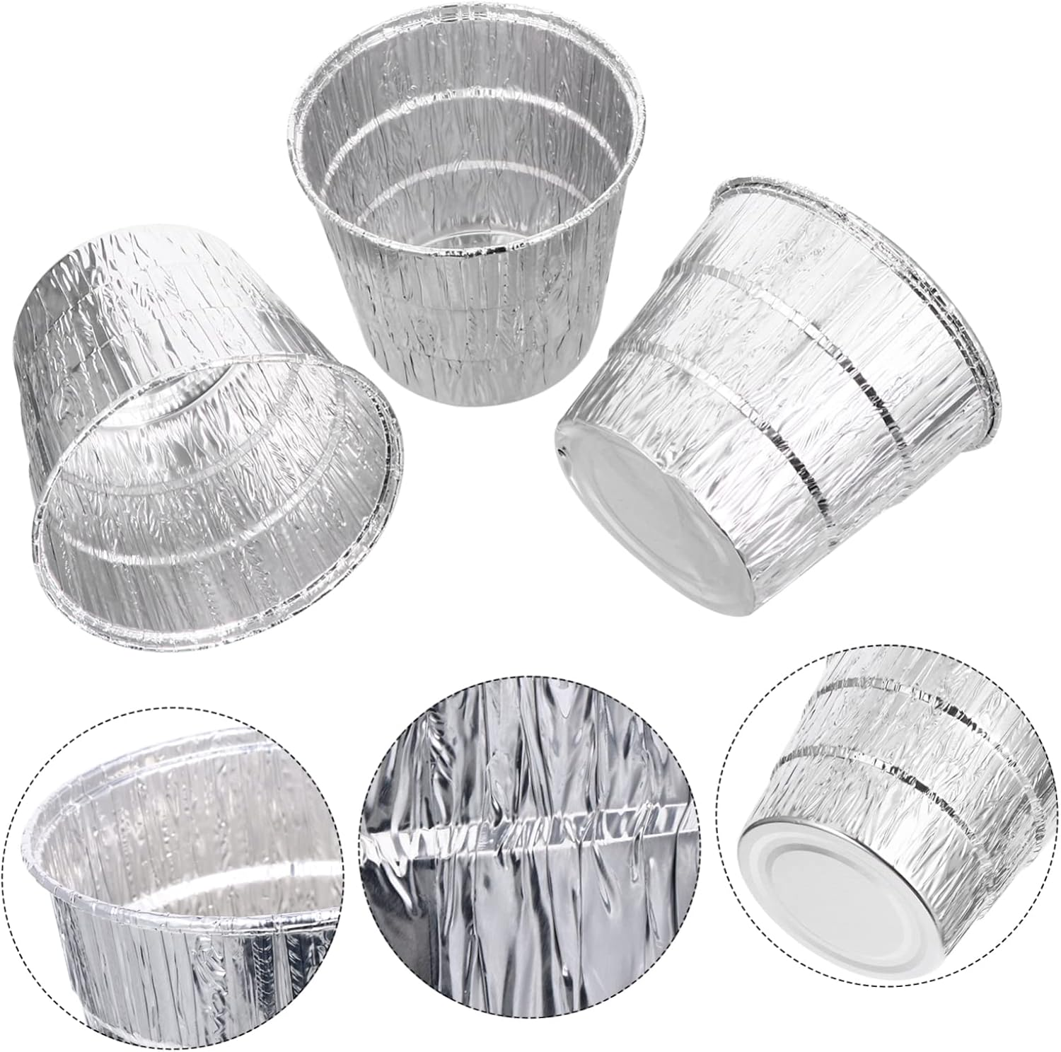 12Pcs Disposable BBQ Foil Lining for Grease Bucket Durable Galvanized Foil Liners for Pellet Grills Easy to Use Replace for Home Party Camping