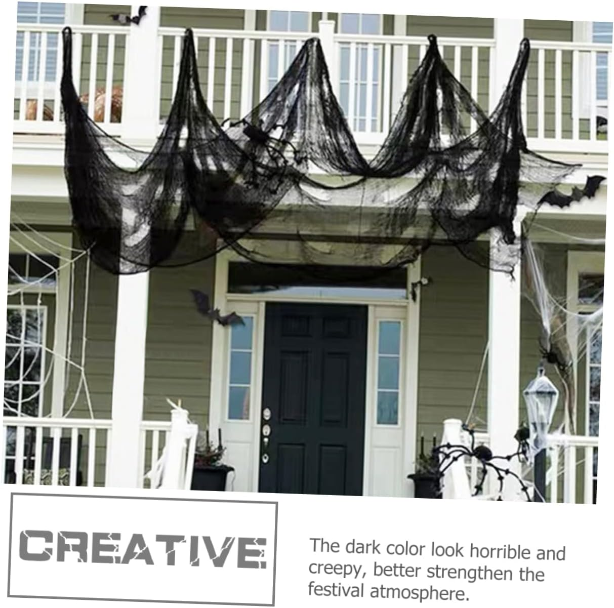 Halloween Spooky Gauze Decoration Creepy Cloth for Terror Atmosphere Layout for Photo Props and Halloween image number 3