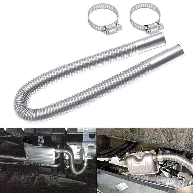 AIMALL Air Diesel Heater Exhaust Pipe Hose Kit with 24Mm Silencer Muffler, 120Cm Exhaust Pipe, Filter, Clamps, Screws, Bracket for Eberspacher Heaters image number 2