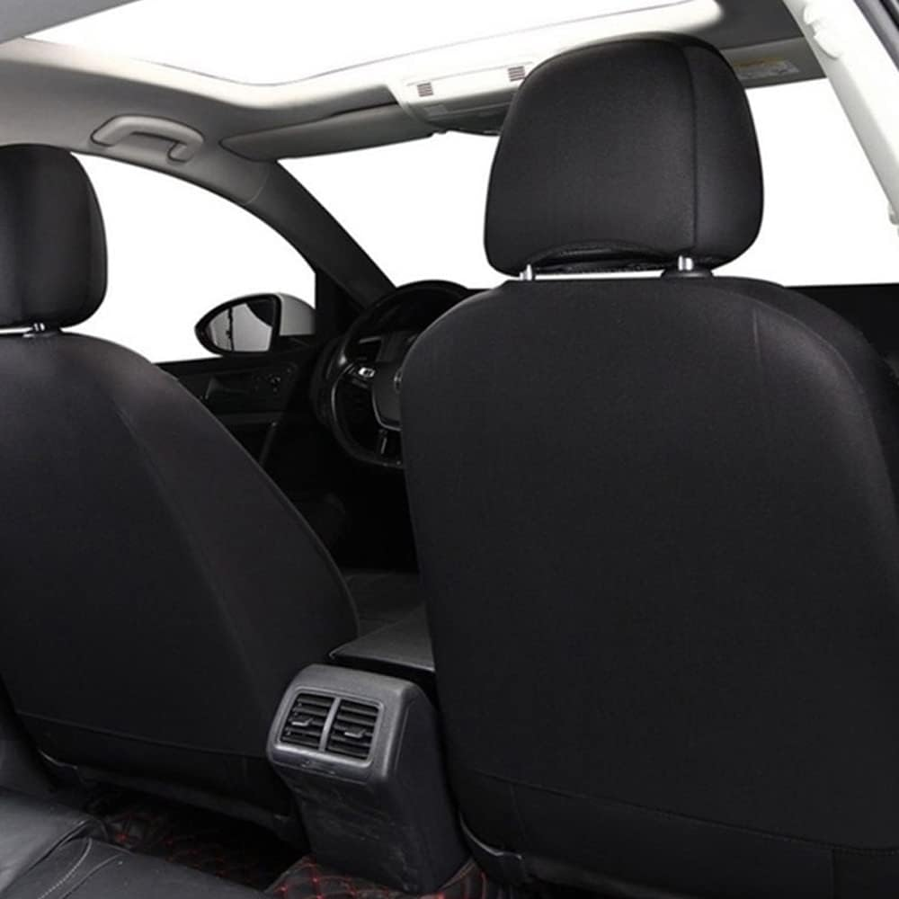 Universal Car PU Leather Front Car Seat Covers Fine Quality Back Bucket Car Seat Cover Auto Interior Car Seat Protector Cover Black 2 image number 2