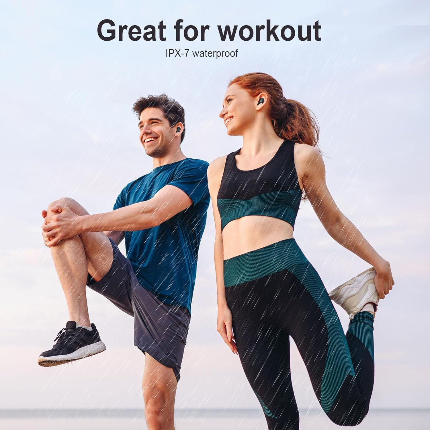 Mini Wireless Earbuds for Small Ears, Women Men, Bluetooth Earbuds for Small Ear Canals, Wireless Bluetooth Headphones for Iphone, Android Earbuds (Black)