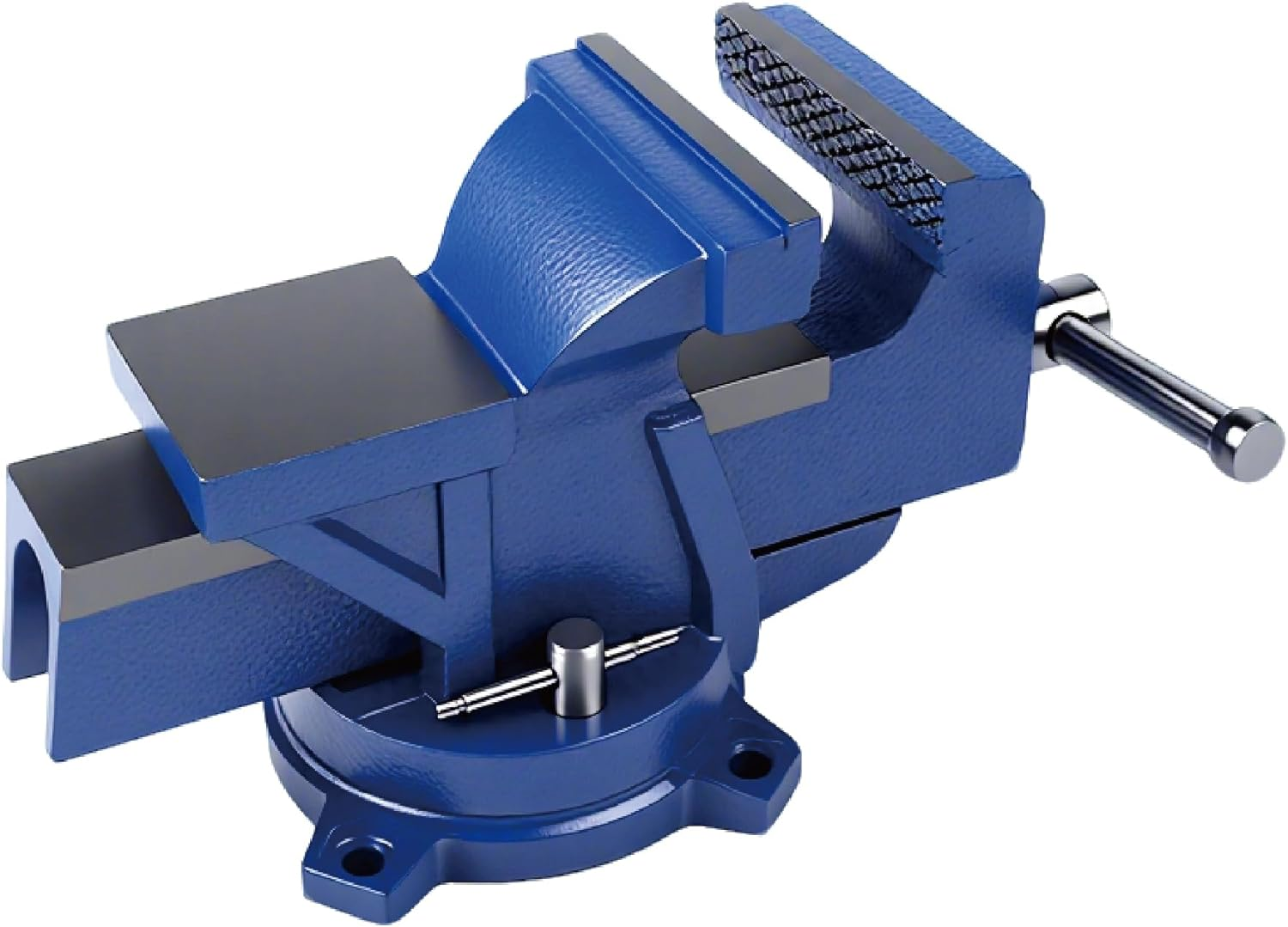 SALESBAY 5" Bench Vise Multi-Purpose Heavy Duty Ductile Iron 360&deg; Swivel Base image number 3