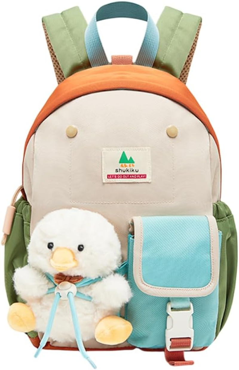 Toddler Backpacks with Doll for Boys & Girls, 1-7 Years, Shukiku Doodoo Buddy Kids Backpack
