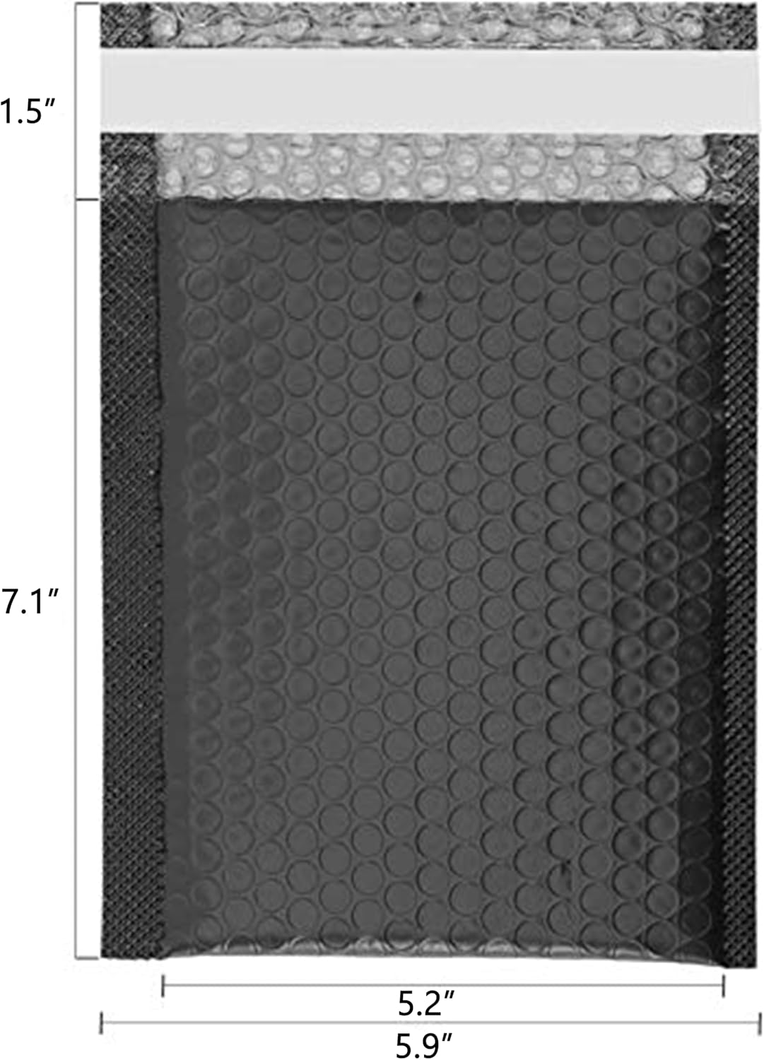 40 Pcs 7 X 5.2 Inch Bubble Envelopes Mailers Padded for Wraping/Shipping/Packaging Black image number 6