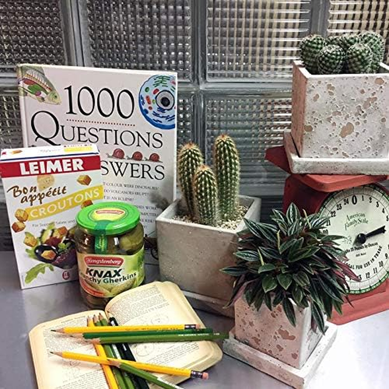 Dulton A655-758SRG Gardening Supplies Solid Planter Cube Rough Gray Small with Bottom Hole Solid Planter Cube Rough Gray image number 2