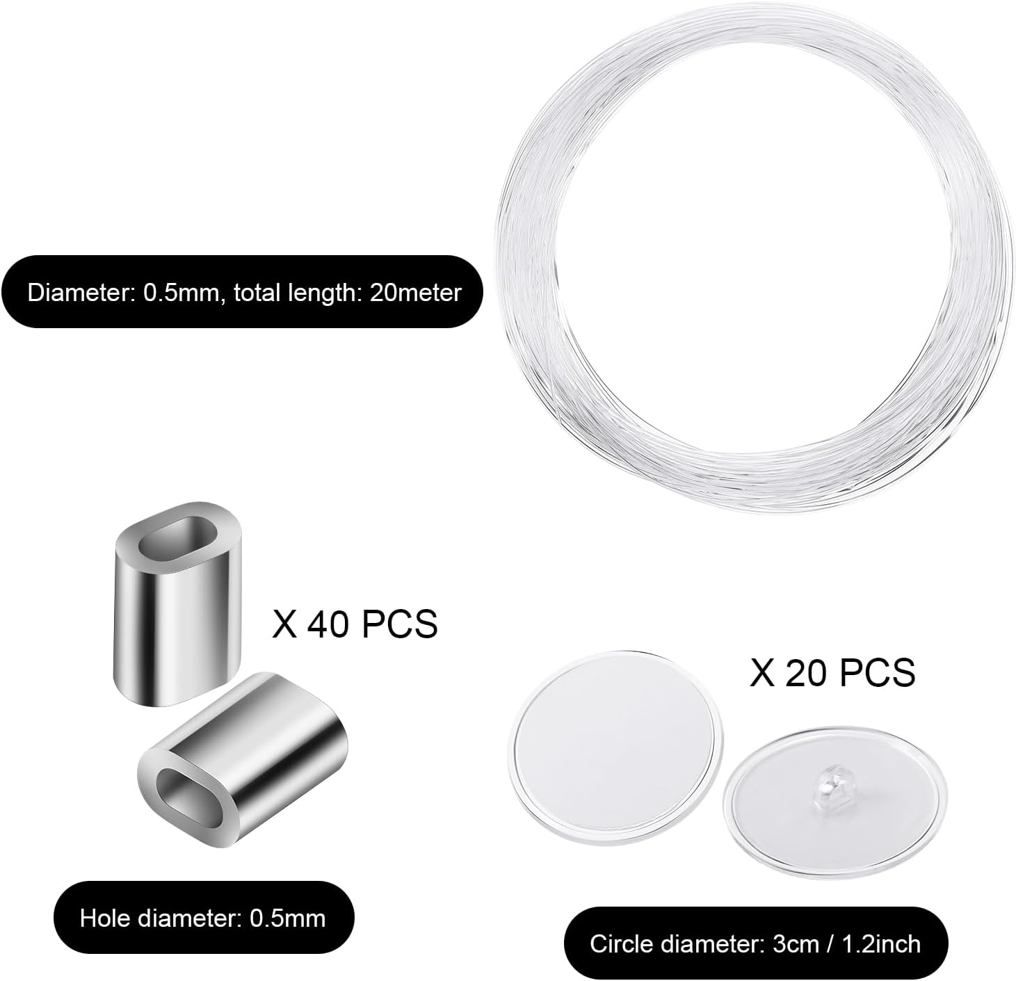 79 Pieces round Chinese Paper Lantern Set, Decorative Assorted Sizes Lanterns with 20 Meter Clear Nylon Thread Crimping Loop Sleeve and Adhesive Ceiling Hook for Wedding, Party, Event - Red image number 6