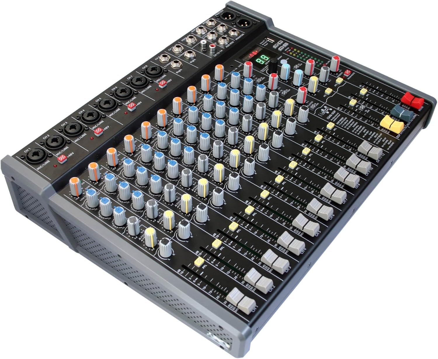 E-Lektron C848 DSP Effects Studio Audio Mixer 16-Channel with Bluetooth USB Play Audio Interface image number 5