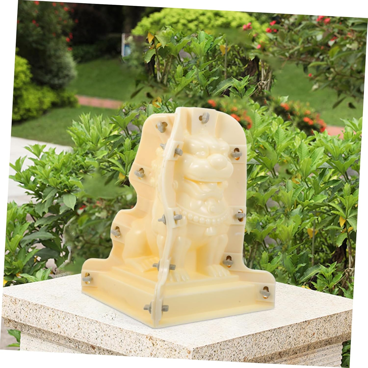 Roman Column Concrete Ball Mold Small Stone Lion Design for Garden Balustrade and Edging, Thickened Cement Mold for Outdoor Landscaping Walkways and Patio D&eacute;cor image number 3