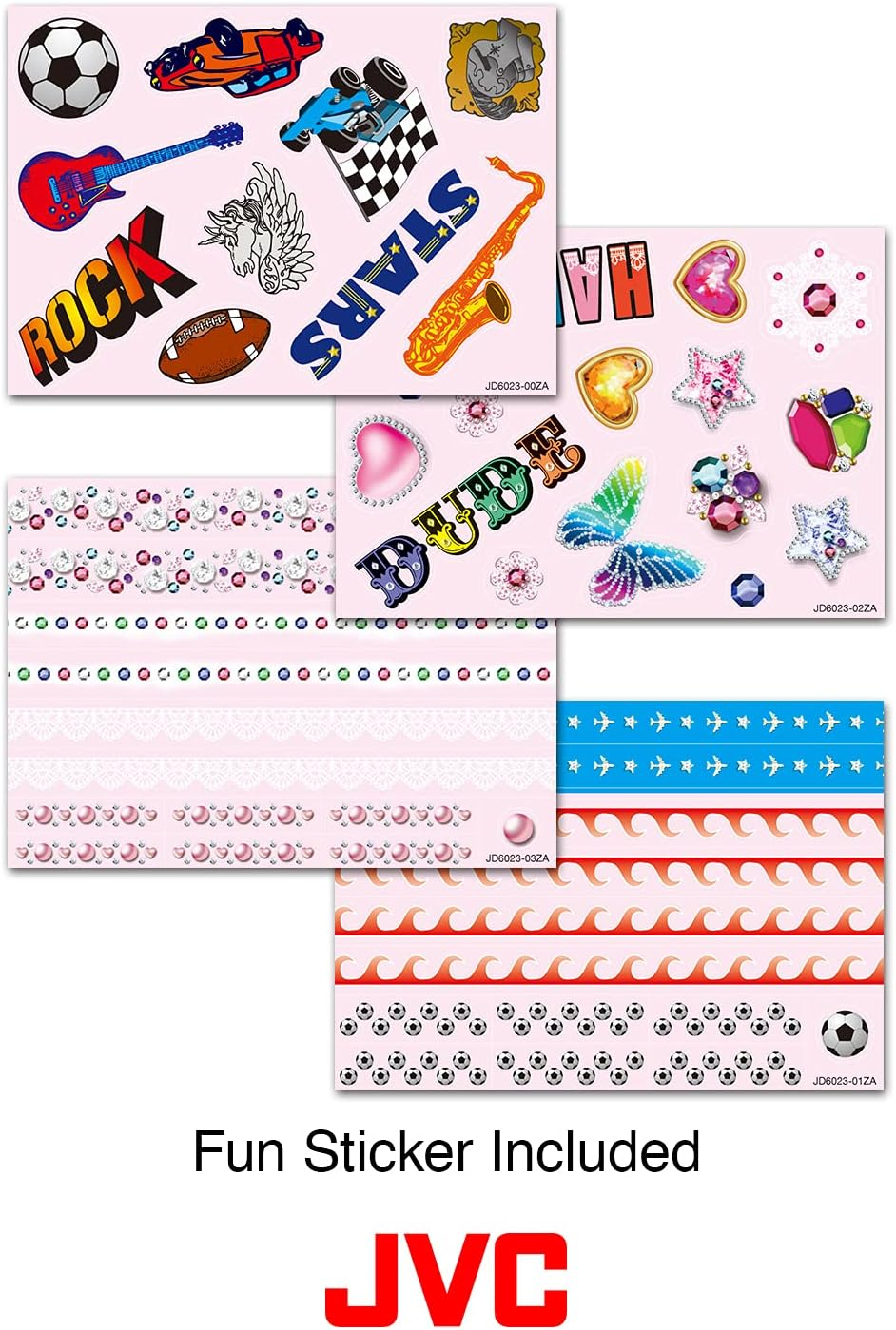 JVC HAKD5R Kids Headphones - Red - Lila-Violett image number 3