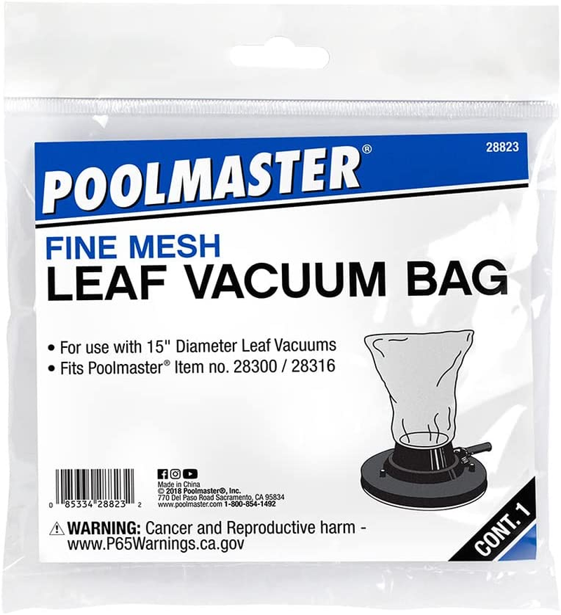 Poolmaster 28823 Deluxe Fine-Mesh All Purpose Swimming Pool Vacuum Replacement Bag, White image number 3