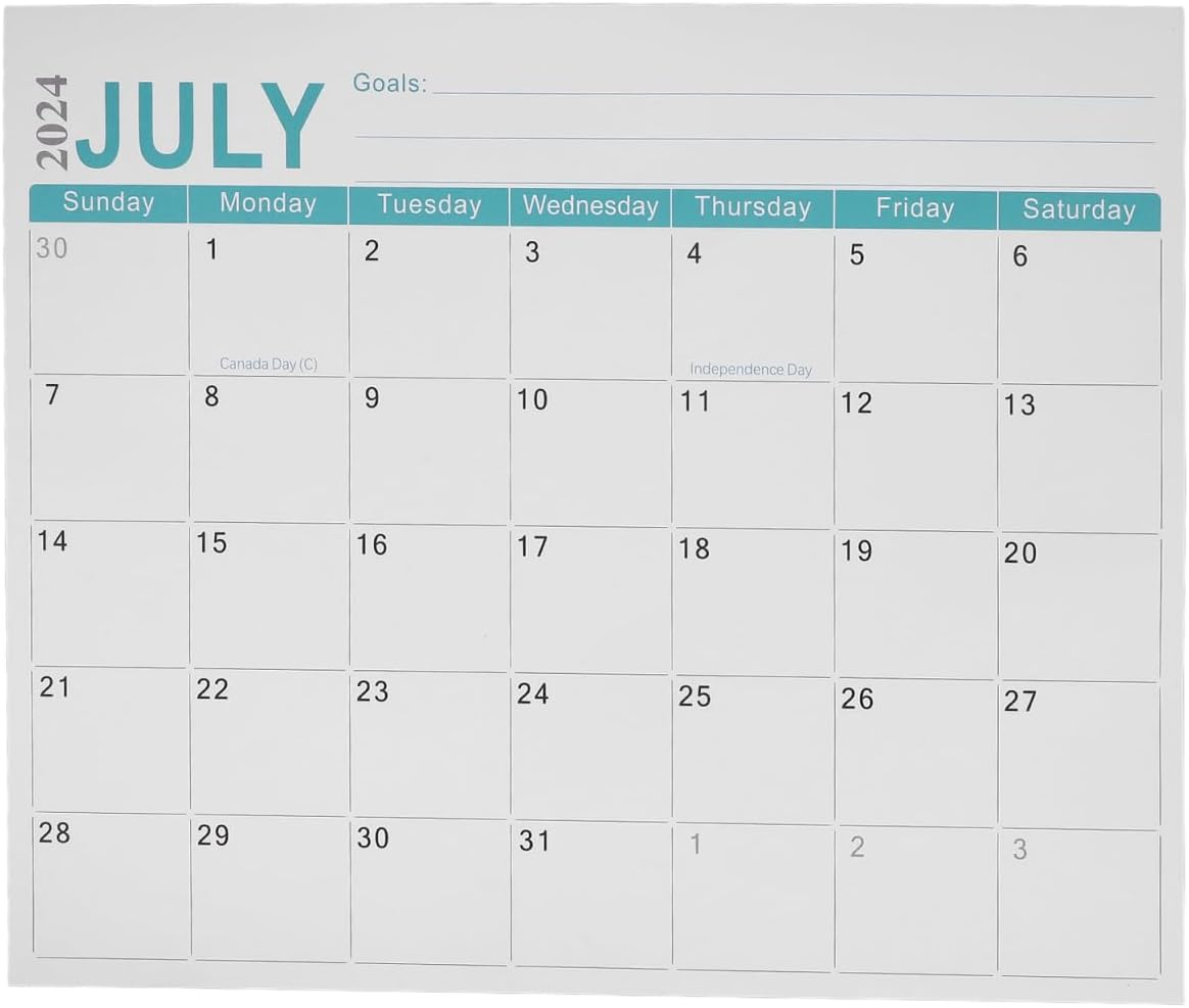TEHAUX Magnetic English Calendar for Fridge (July 2024-December 2025) - Blue Monthly Planner with Easy-Write Surface - Home, Office & Kitchen Organization image number 2