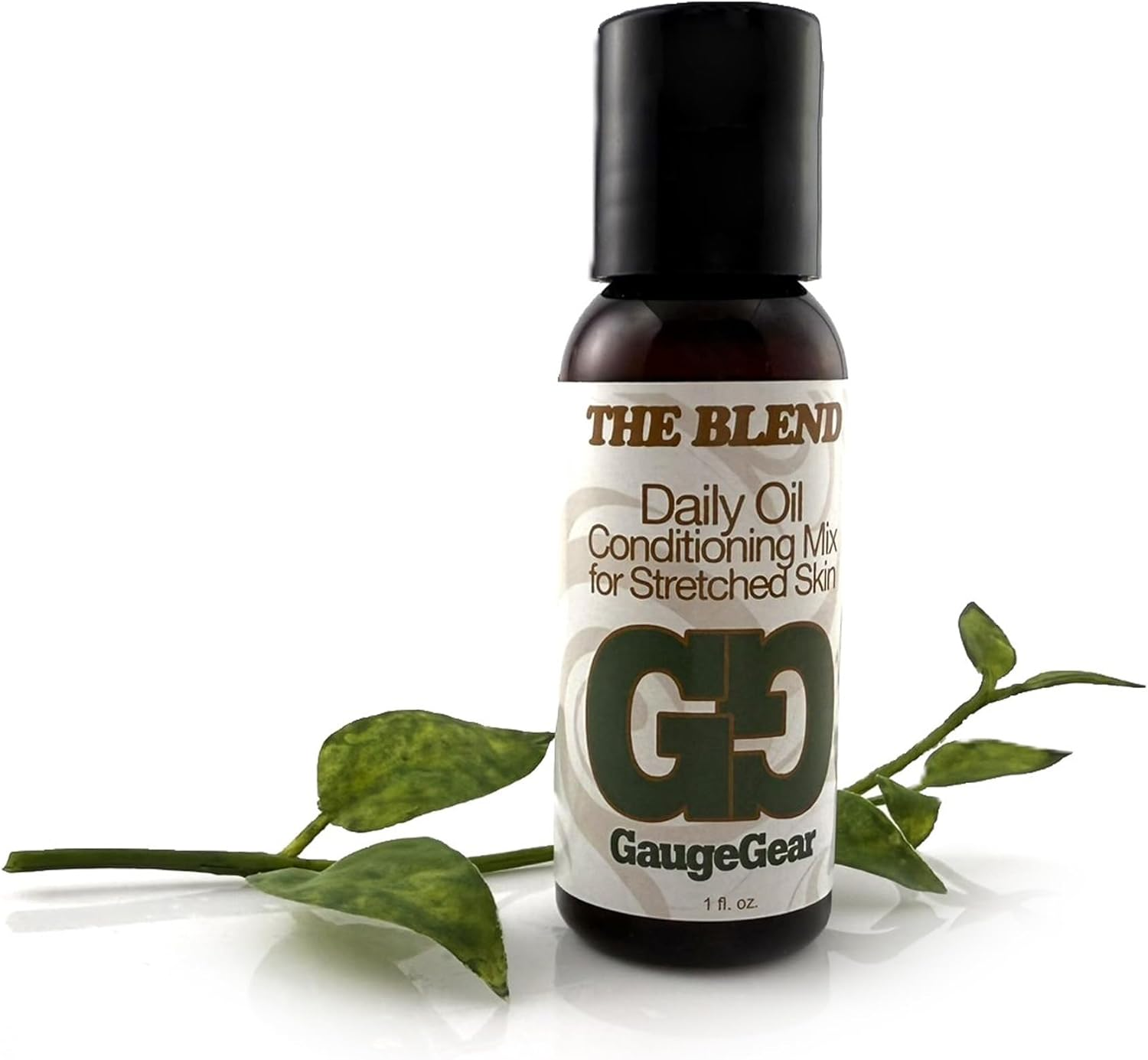 Gauge Gear the Blend - 1 Oz | Daily Oil Conditioning Mix | One Ounce 100% All Natural Therapeutic Grade Essential and Carrier Oils | Piercing Aftercare W/Jojoba | Used for Plugs, Tapers, Expanders, 1 Fl Oz (Pack of 1) image number 1