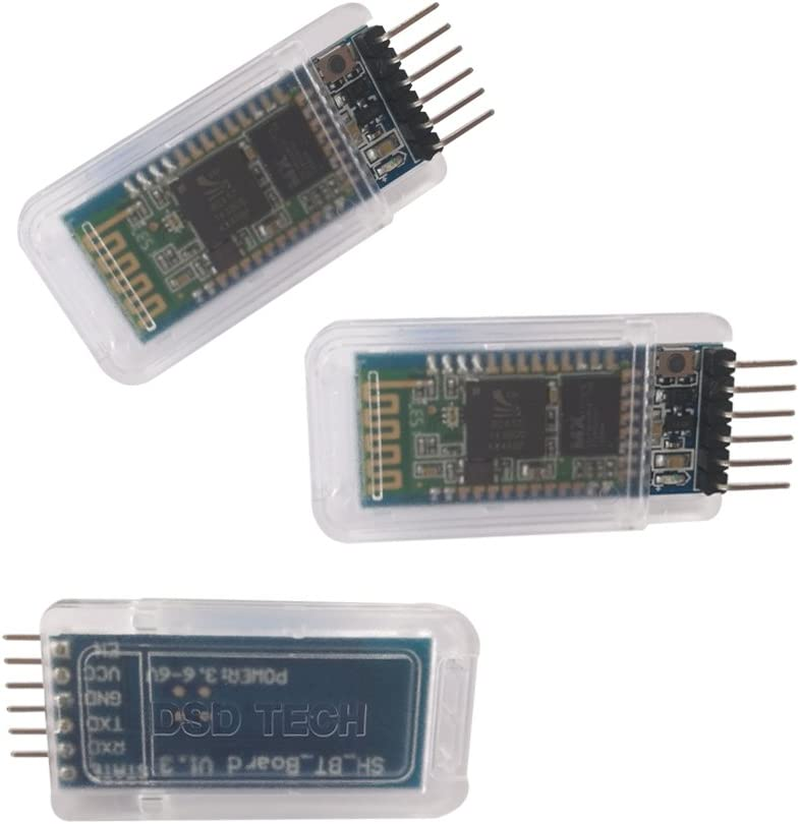 Dsd Tech Hc-05 Bluetooth Serial Pass-Through Module Wireless Serial Communication with Button for Arduino image number 4