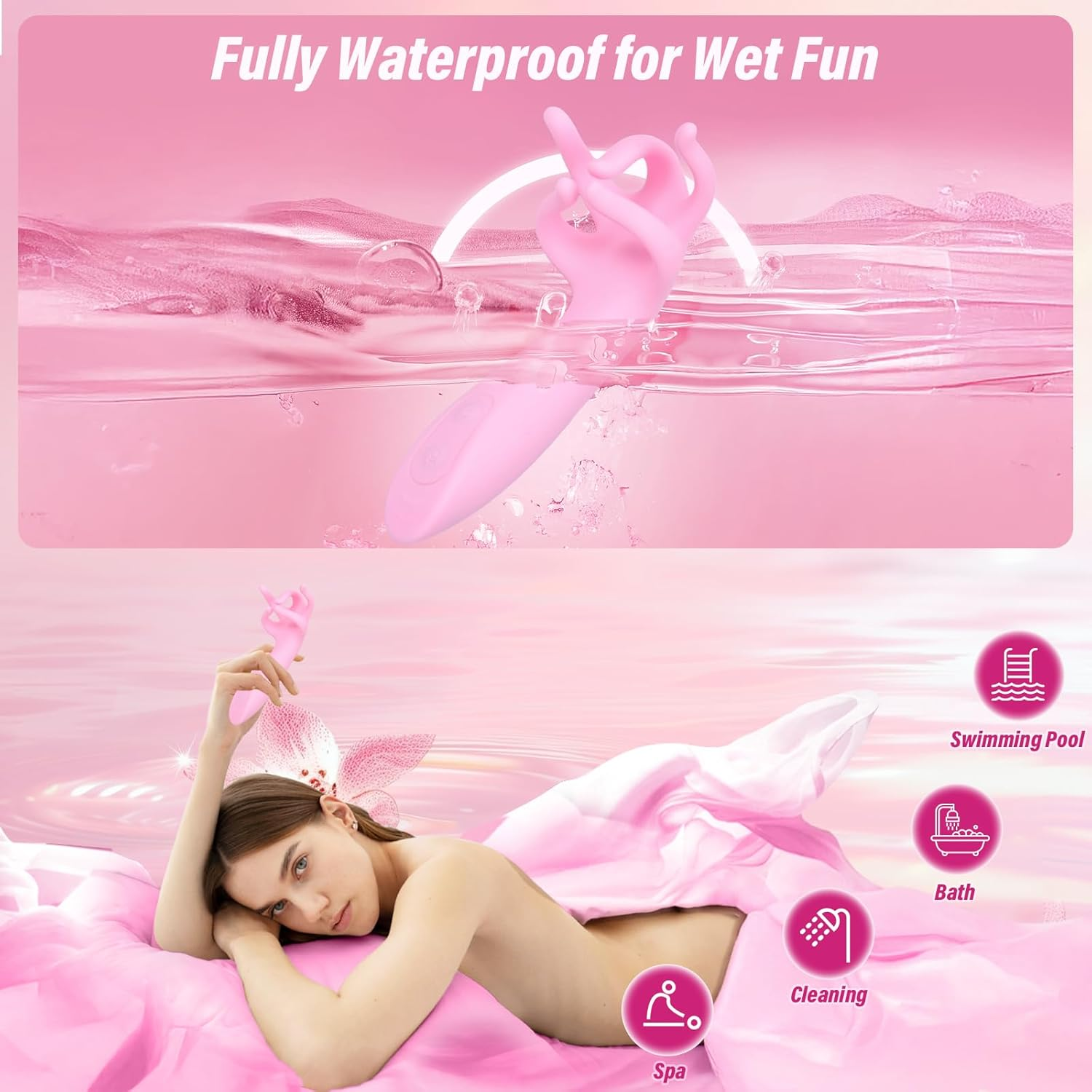 BDSM Fingering Vibrator Sex Toys Sexual Wellness Products - Biomimetic Design Thrusting Vibrator for Women, 30 Vibration Modes Multipoint Stimulation Vibrators for Woman for Clitoris & G Spot & Nipple Stimulation to Ultra Climax, Silicone & Quiet & Portable & Waterproof Clitorious Stimulator, Magnetic Charging Nipple Toys, Best Adult Toys as Valentines Day Toys for Her, Him & Couples image number 2