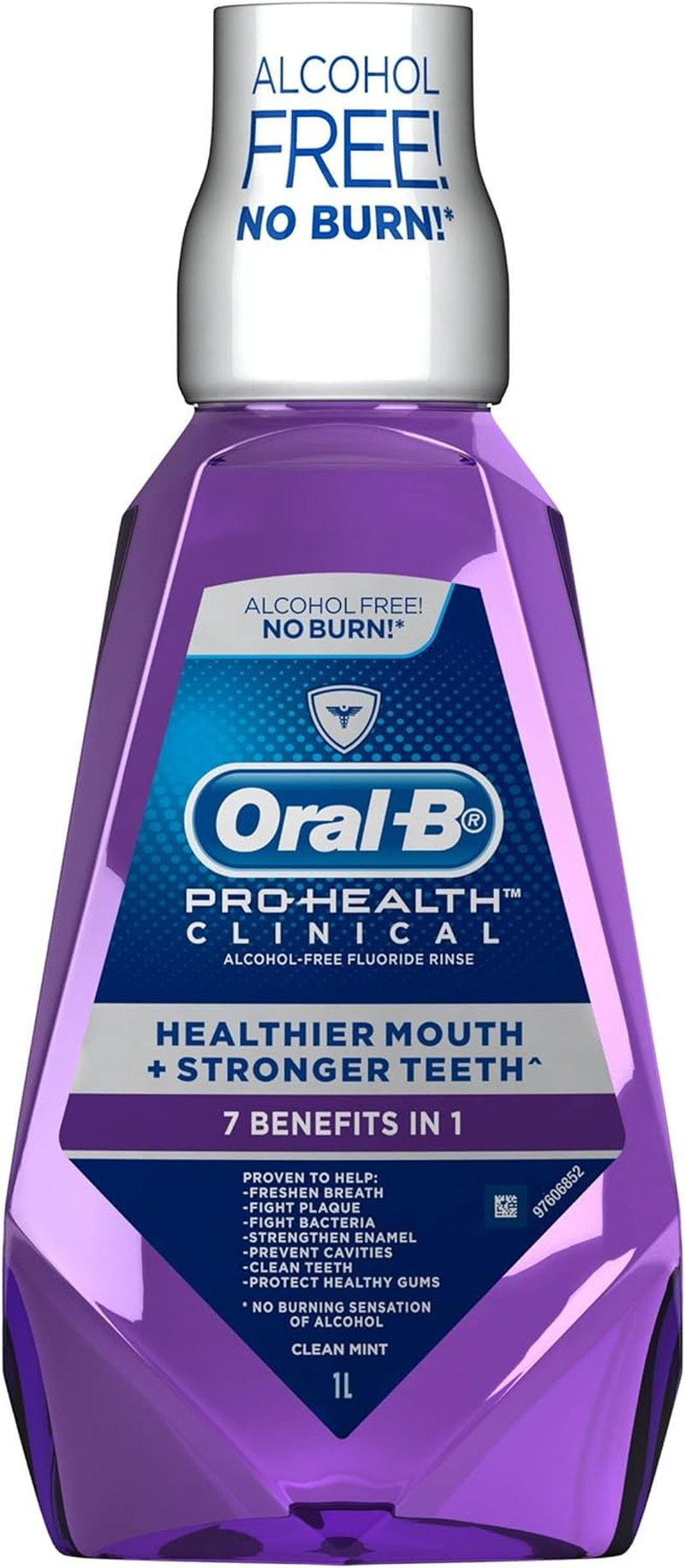 Oral-B Pro Health Clinical Alcohol-Free Fluoride Rinse, 1L image number 2