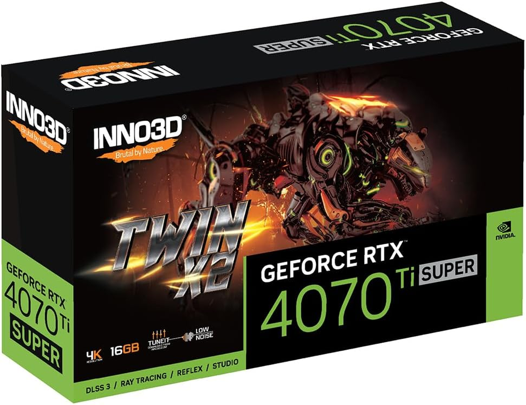 INNO3D NVIDIA Geforce RTX 4070 Ti Super Twin X2 GDDR6X 16GB Video Card image number 3