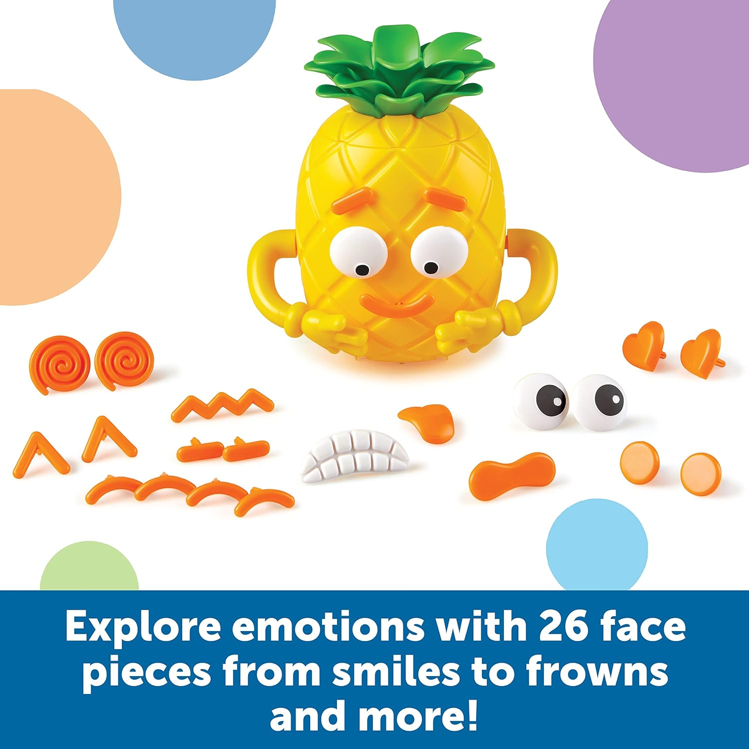 Learning Resources Big Feelings Pineapple, Social Emotional Toy, Creative Play, Body Awareness, for Kids, Ages 3+ image number 3