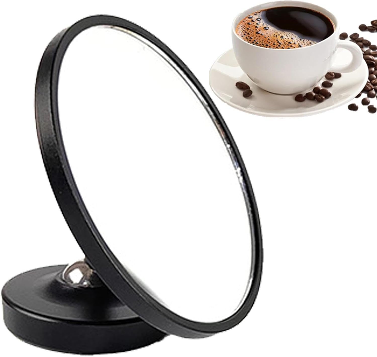 Espresso Reflective Mirrorr - 360&deg; Rotation Shot Mirrorr Magnetic to Monitor Shots | Resilient Espresso Lens Mirrorr | Removable Magnetic Tea Extraction Mirrorr for Cafe Bar, Restaurant, Home