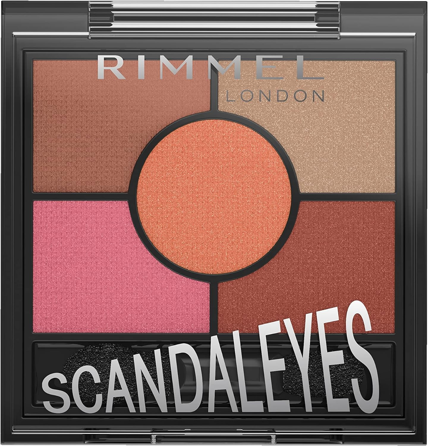 Rimmel London Scandaleyes 5 Pan Reno 04 Burgundy Pink image number 5