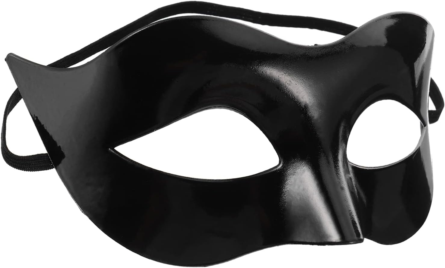 Toddmomy 1Pcs Black Masquerade Masks Costume,Classic Vintage Venetian Mens Mask Black Half Face Masquerade Mask for Theme Party Halloween Party