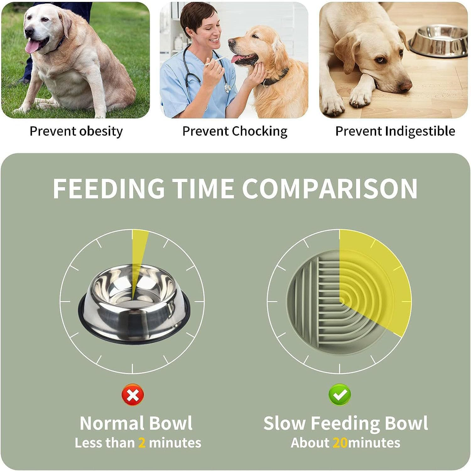 Slow Feeder Dog Bowls, Silicon Dog Bowl Slow Feeder, Non Slip Dog Slow Feeder Bowl, Cat Slow Feeder, Puzzle Silicone Dog Feeding Bowls with Suction Cups, Anti-Choking, Reduces Boredom,Anxiety image number 3