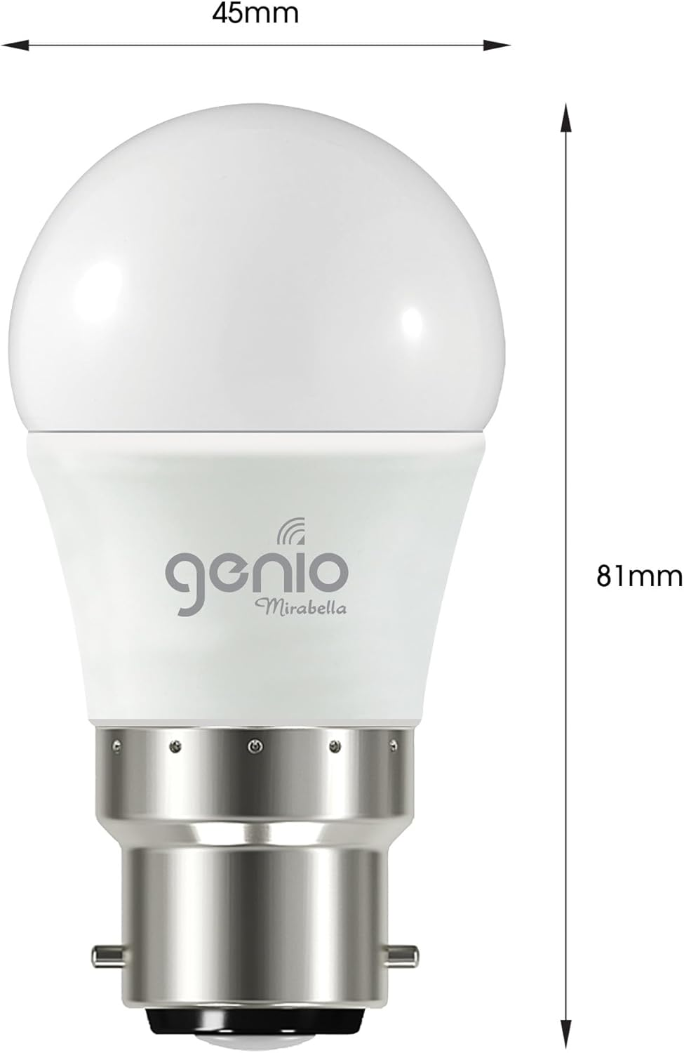 Wi-Fi LED round 5W BC 470Lum RGB + CCT Dimmable 2700K-6500K image number 2