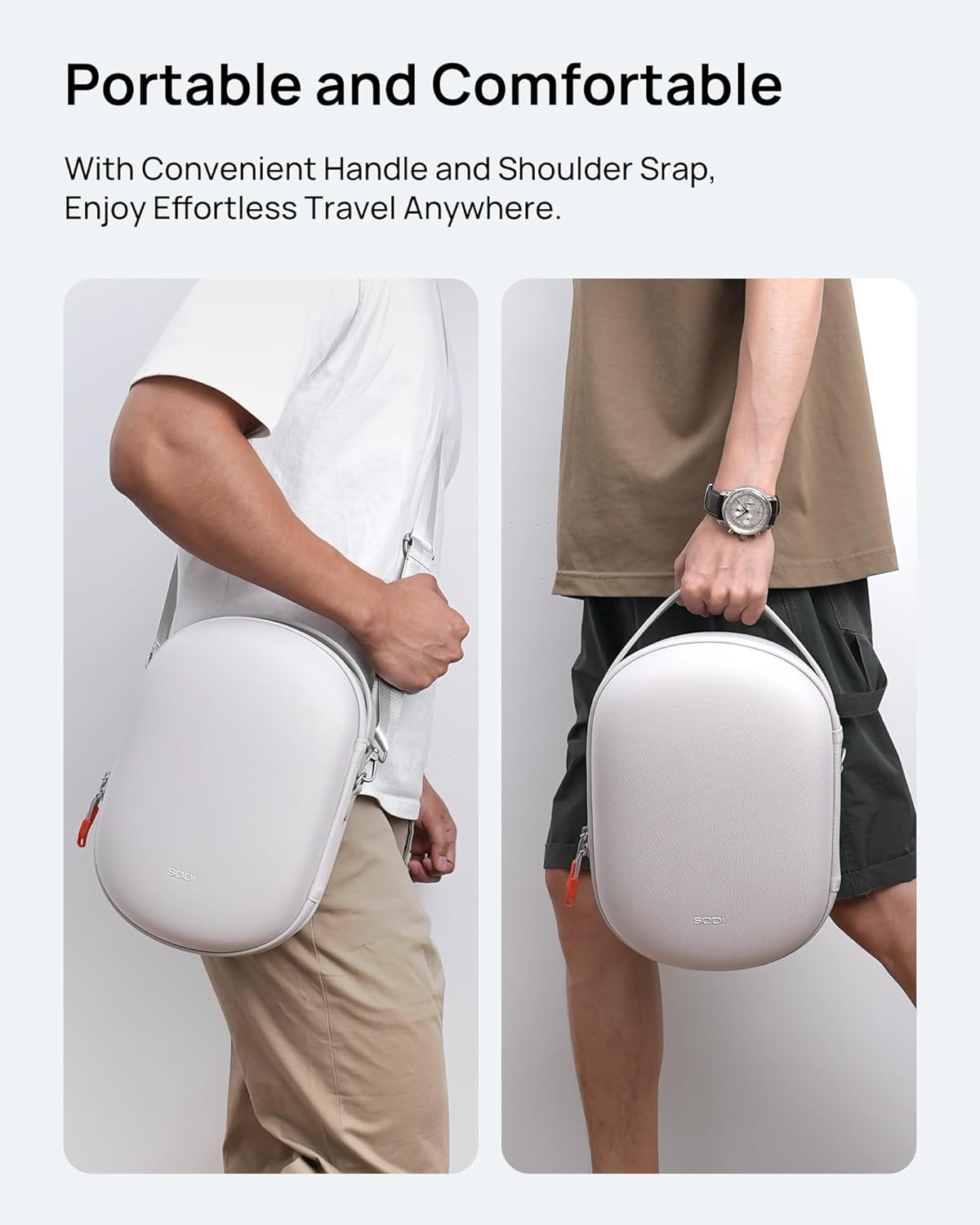 SODI Travel Case Compatible with Apple Vision Pro, 2-In-1 Portable Carrying Case with Patented Design, Full Protection and Storage for Vision Pro Accessories image number 5