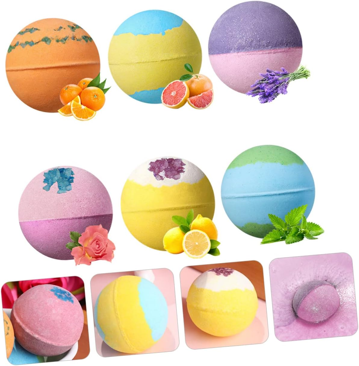 FRCOLOR 6Pcs Natural Spa Boys and Girls Balls for Women Essential Oil Moisturizing image number 4