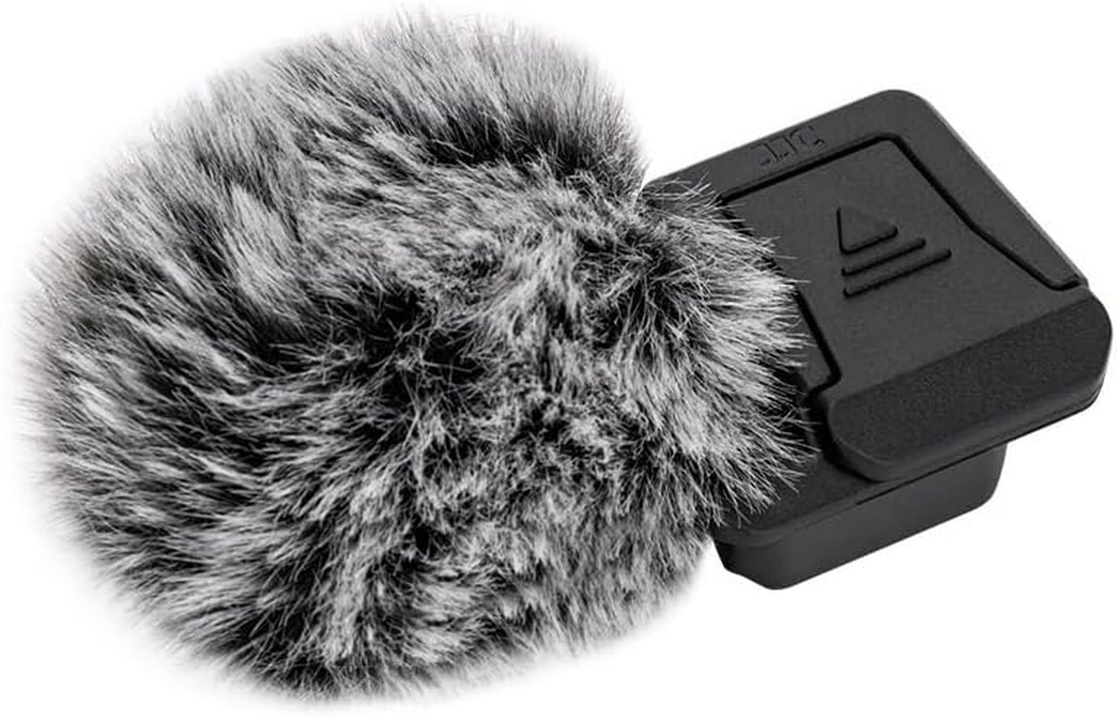 JJC R50V Cold Shoe Wind Muff for Canon EOS R50V R50 V Camera, Cold Shoe Adapter with Furry Windscreen to Reduce Noise, Cold Shoe Mount Holder for Canon R50V Accessories LED Light Microphone Attachment image number 3