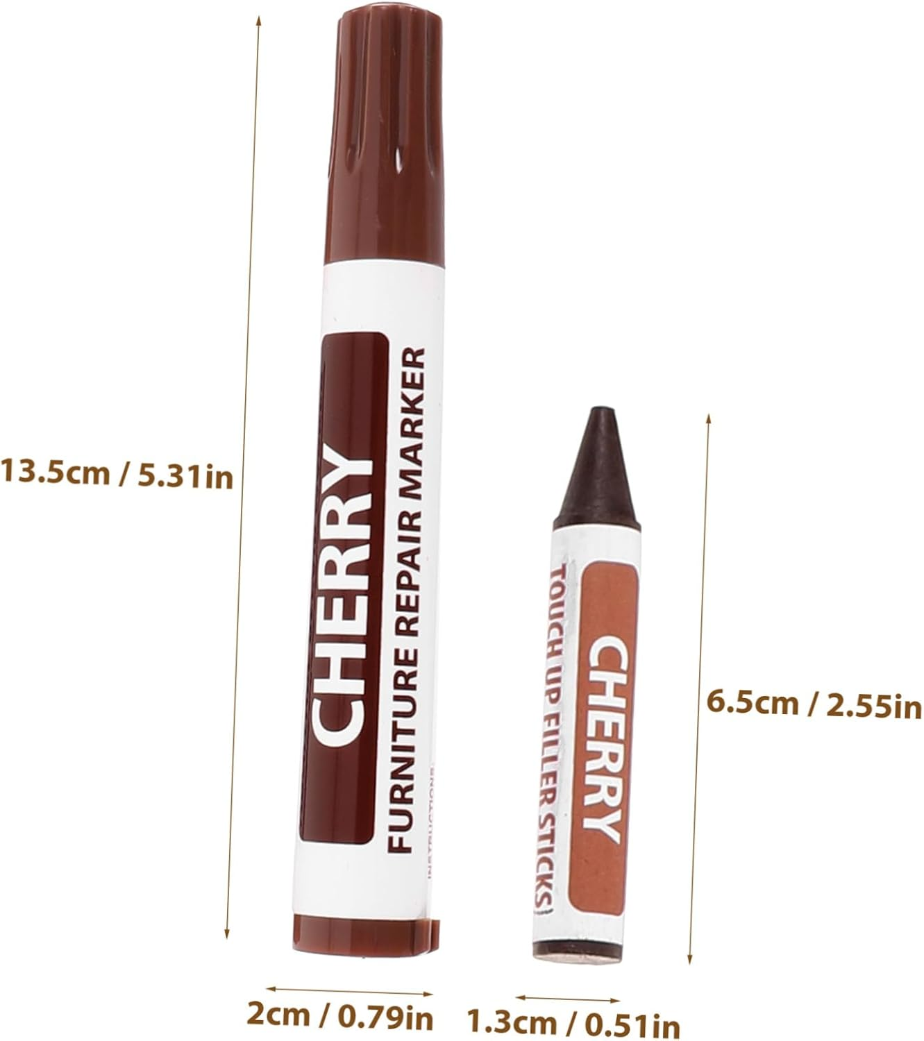 Cabilock Furniture Touch-Up Markers Wood Stains Repair Pens for Floor Scratch Repair Kit Home Supplies Wood Kit image number 5