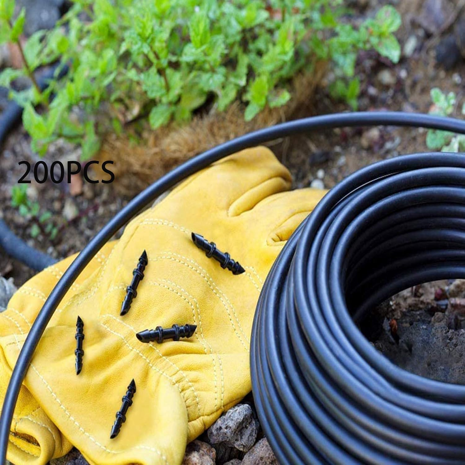 200Pcs Barbed Connectors Drip Irrigation Barbed Connectors,Hoinco Fitting Drip Irrigation Barbed Coupling Single Barbed Connector for Irrigation Tubing System and Garden image number 3