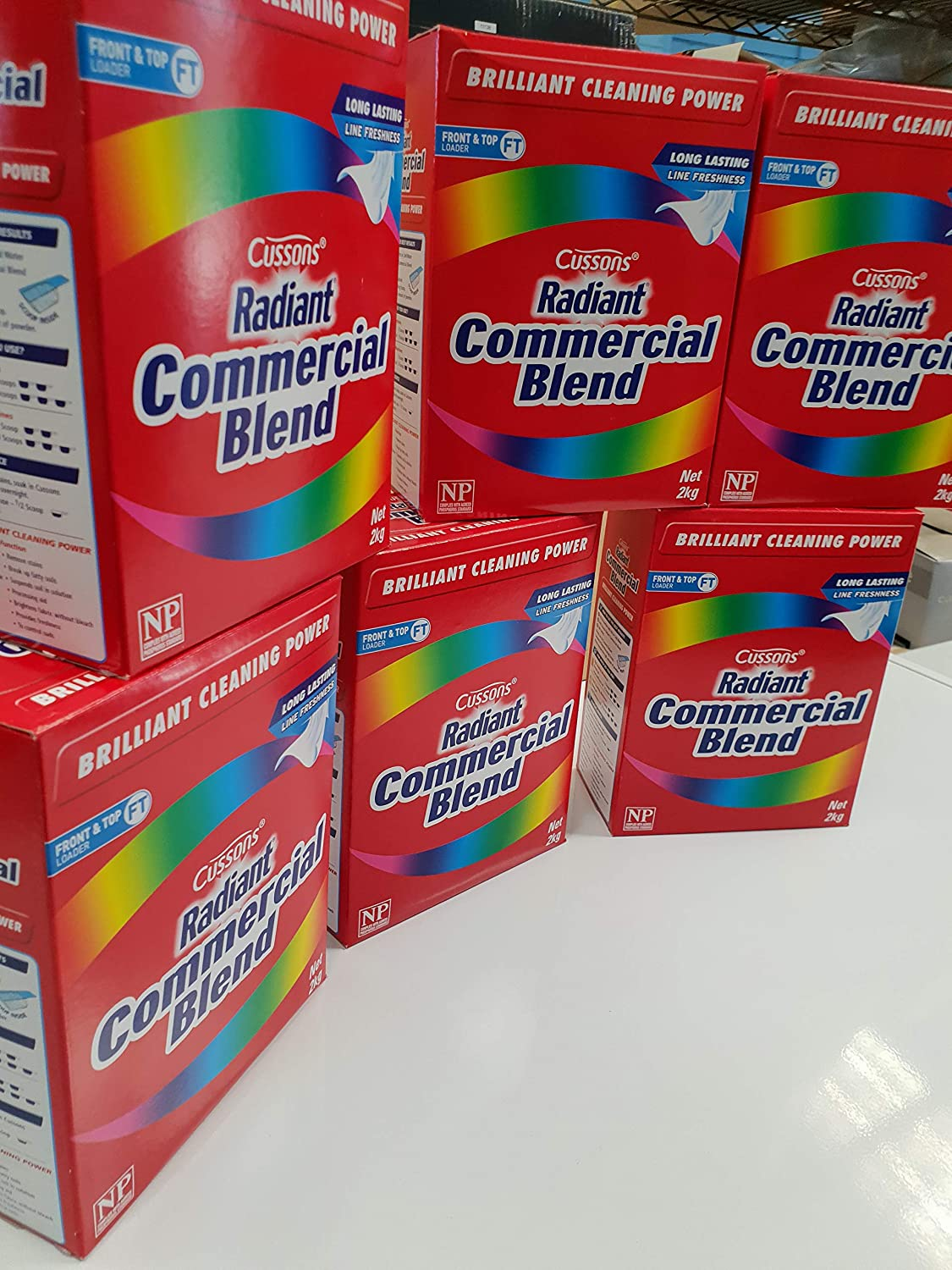 Radiant Radiant Commercial Blend Laundry Powder, White, 12, 6 Kg, Pack of 6 image number 2