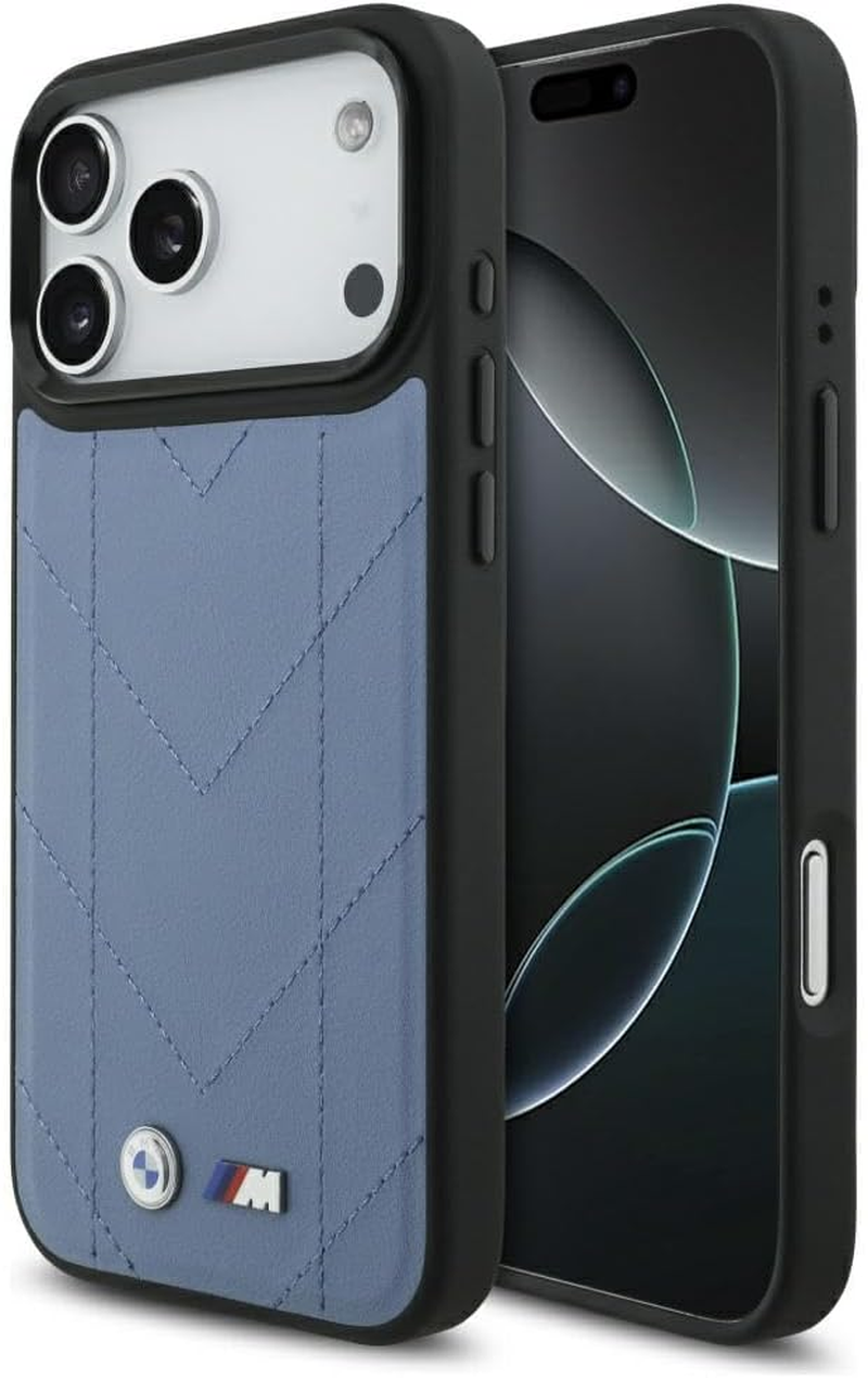 CG Mobile BMW M Quilted Logo Compatible with Mag Safe Case for Iphone 17 Pro Max (Blue) image number 5