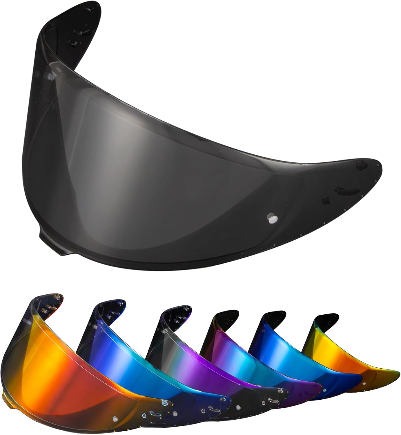 PSLER Helmet Visor for Shoei NXR2 Z8 RF-1400 CWR-F2 CWR-F2R X-Fifteen X15 X-SPR Pro Mirrored Helmet Visor Tinted Visor Motorcycle Helmet Accessories Replacement (Light Black)