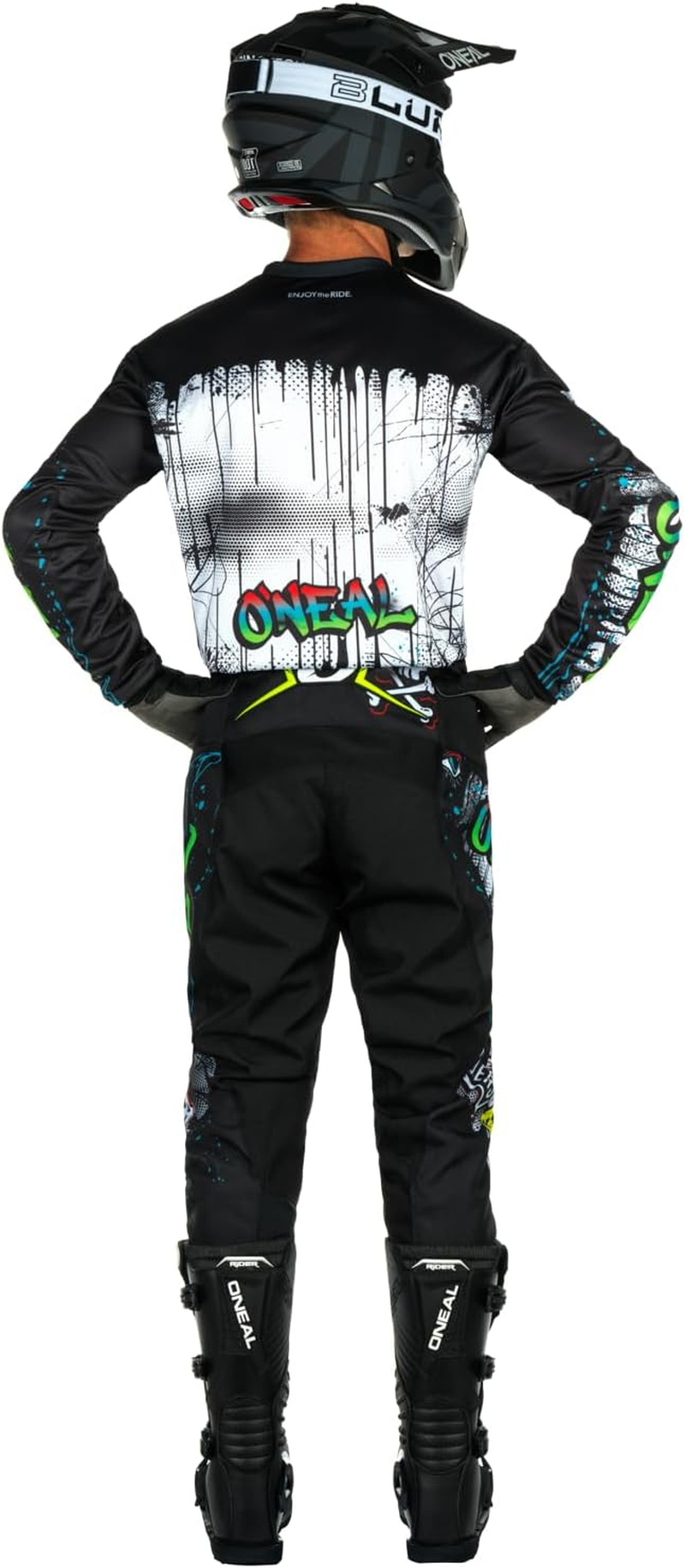 O'Neal Boys Element V.24 Youth Dirt Bike Jersey, Black/White, Large US