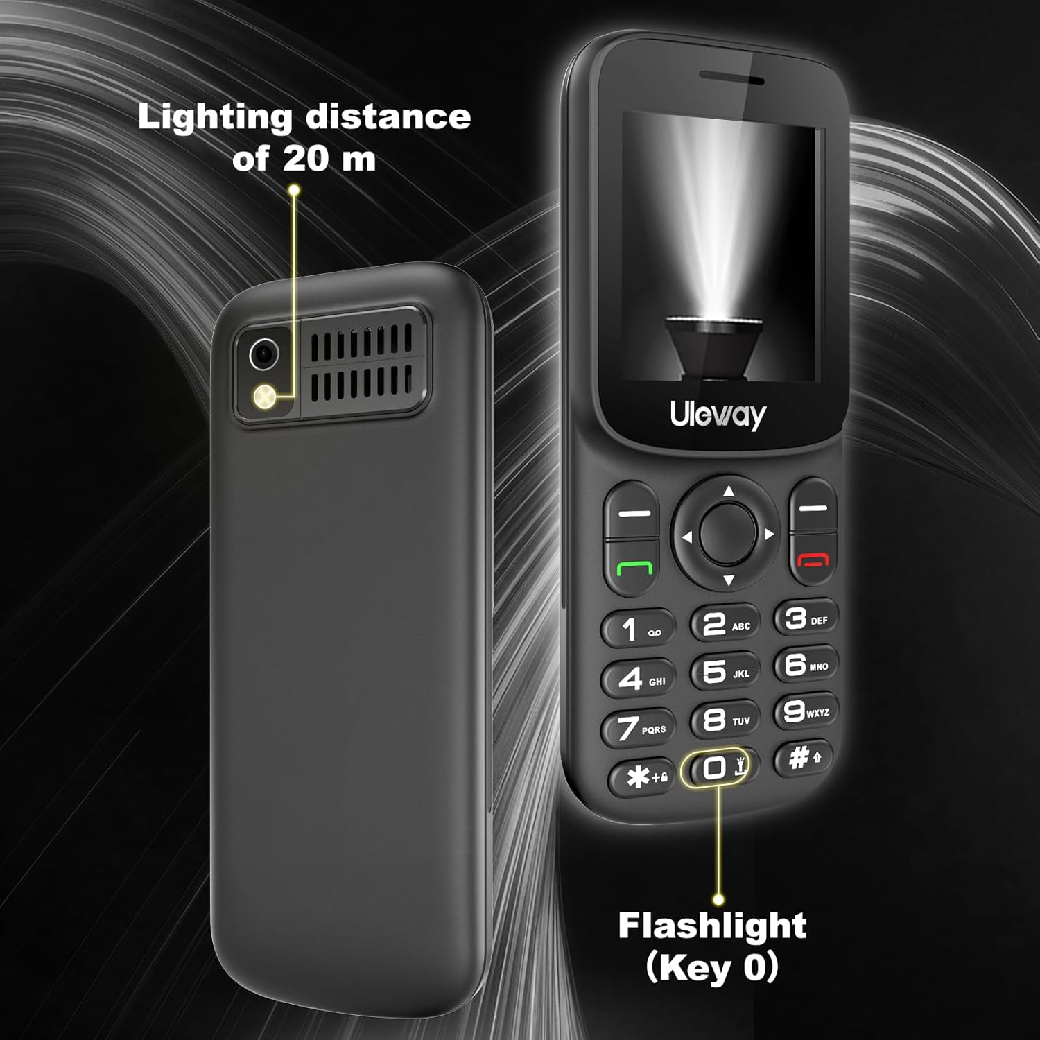 Tosaju 4G LTE Phone Mini Button Mobile Phone without Contract 1.7 Inch Colour Display Bluetooth 1000 Mah Long Standby Time Dual SIM Portable Mobile Phone Senior Mobile Phone with LED Torch