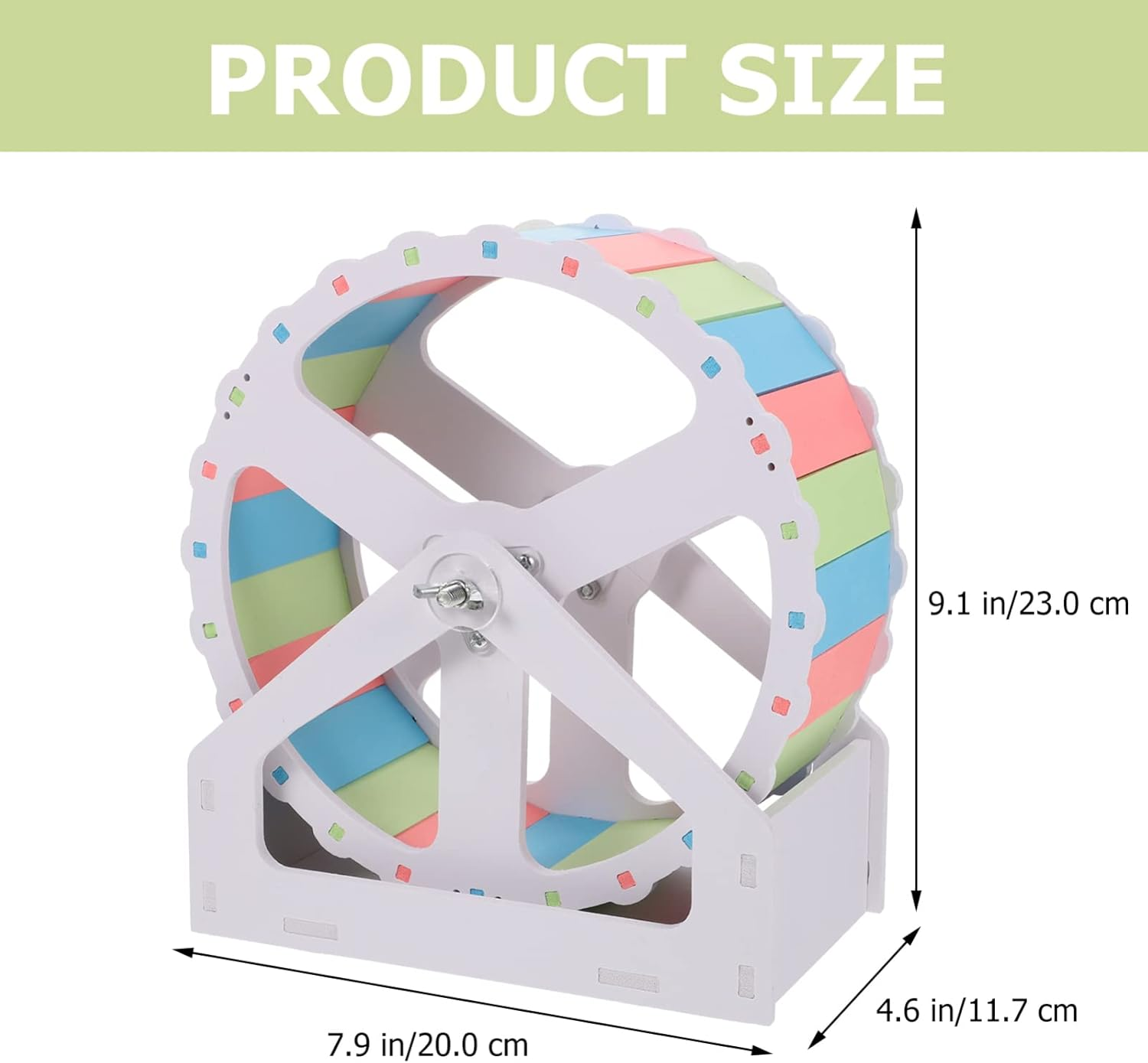 Veemoon Mouse Toy 1 Set to Rotate Hamster Mouse PVC Chinchilla Wheel image number 1