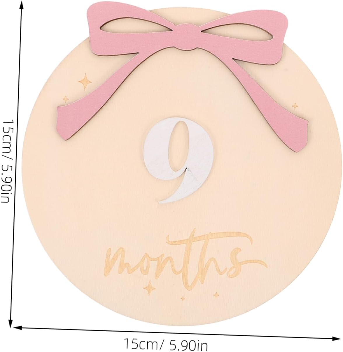 Newborn Calendar Milestone Signs Wooden Monthly Growth Documentation for Photoshoots Birth Announcement Props image number 2