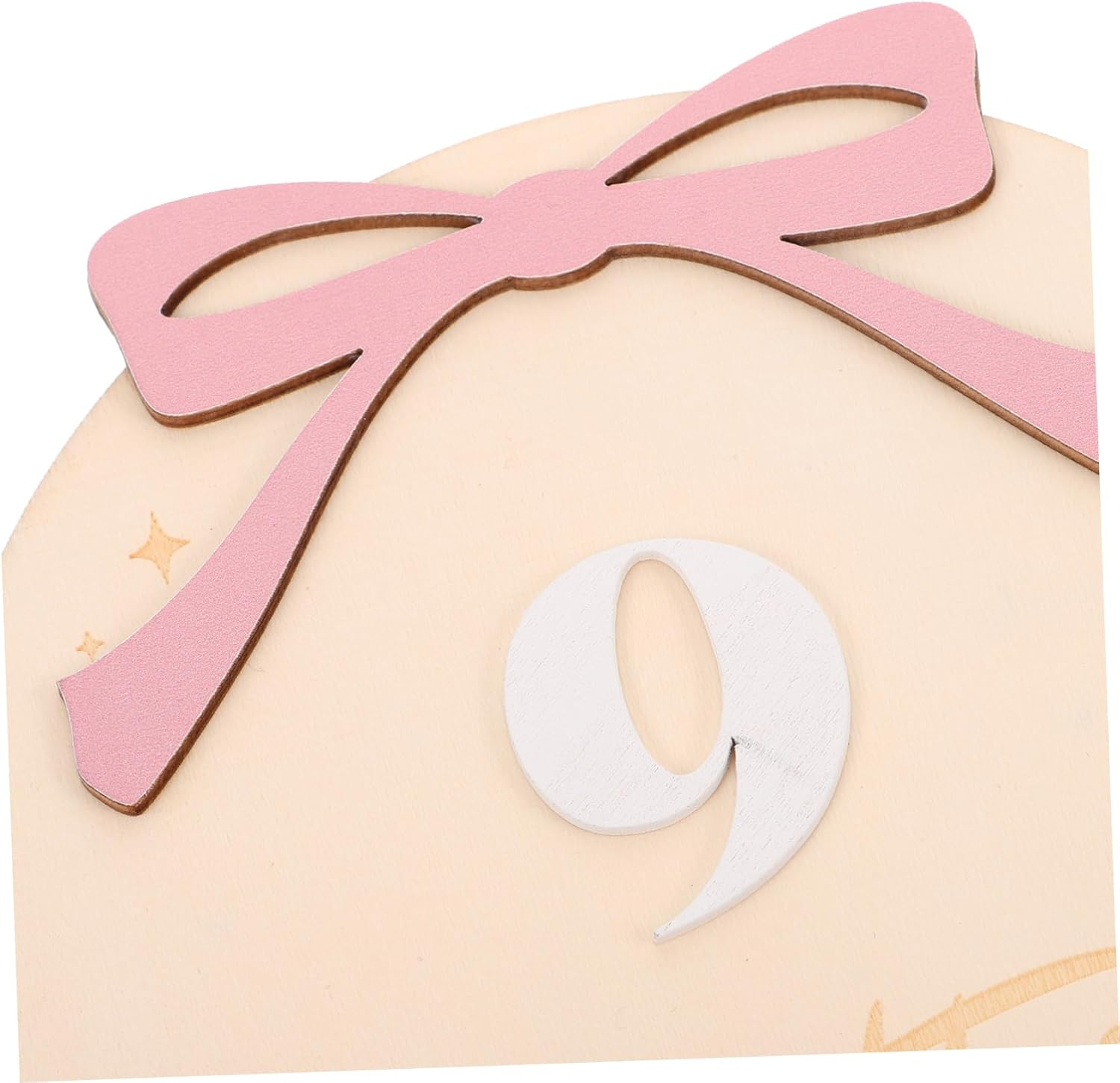 Newborn Calendar Milestone Signs Monthly Wooden Birth Announcement Props for Boy Girl Photoshoots Growth Documentation image number 3